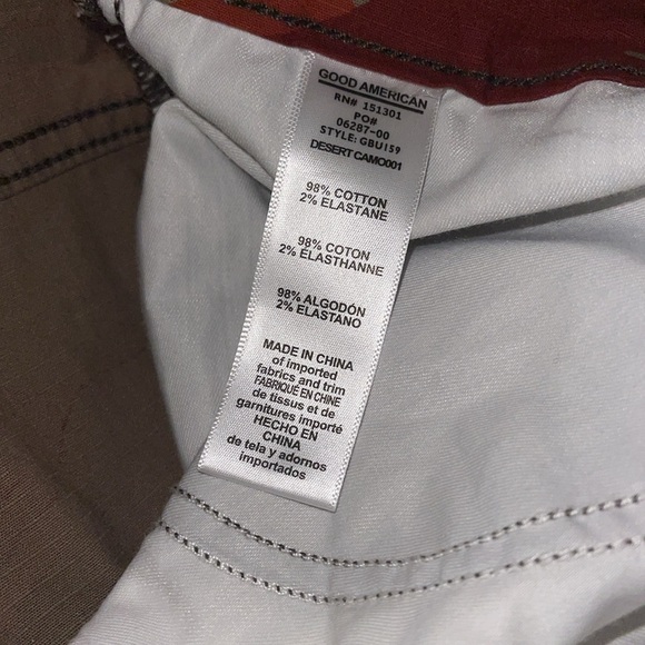 Good American UNISEX Cargo Uniform Pants in Desert Camo0001 size 18 - Picture 14 of 14